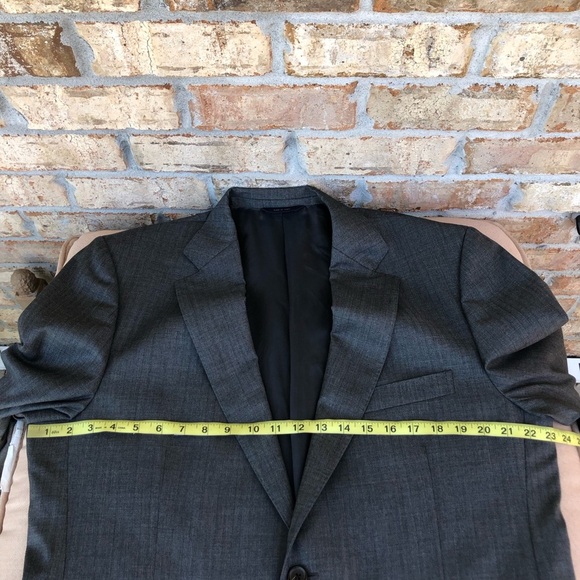 Brooks Brothers I8I8 Regent Made in Italy Wool Gray Men’s Jacket R 44/ 37 - Picture 13 of 16